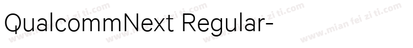 QualcommNext Regular字体转换